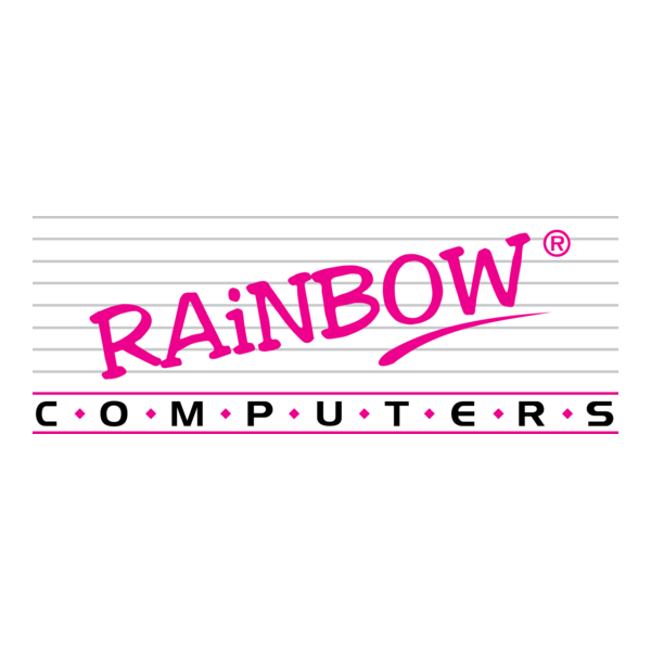 Rainbow Computers Logo PNG Vector