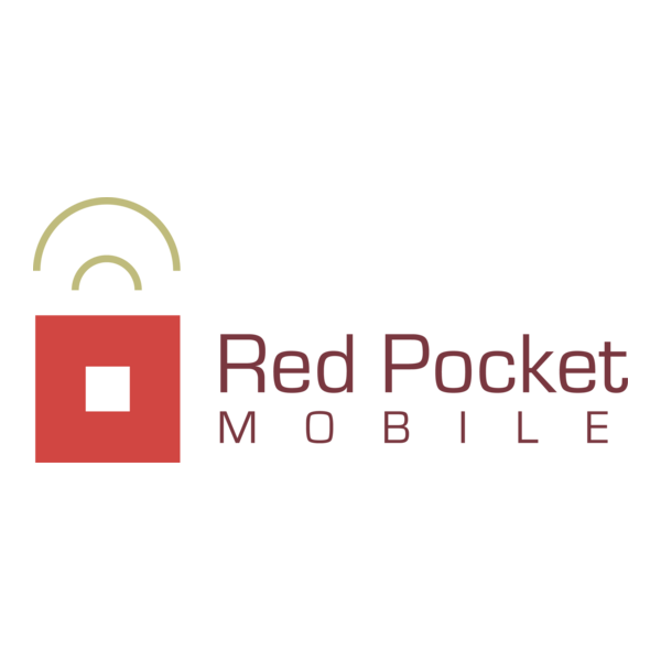 Red Pocket Mobile Logo PNG Vector