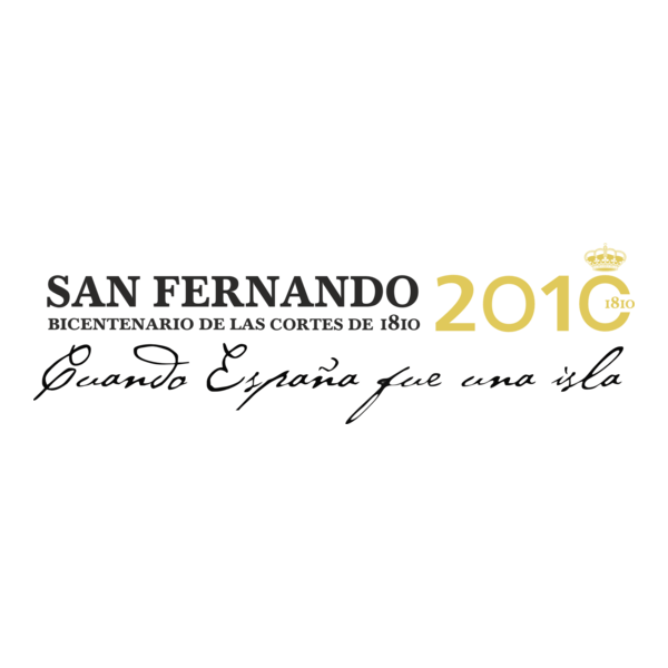SAN FERNANDO 2010 Bicentenario de las Cortes 1810 Logo PNG Vector