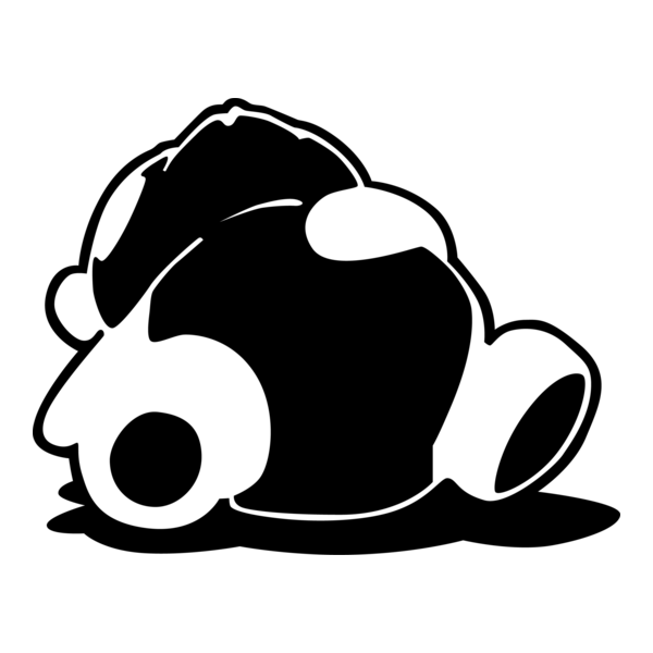 Sleepy Panda Logo PNG Vector