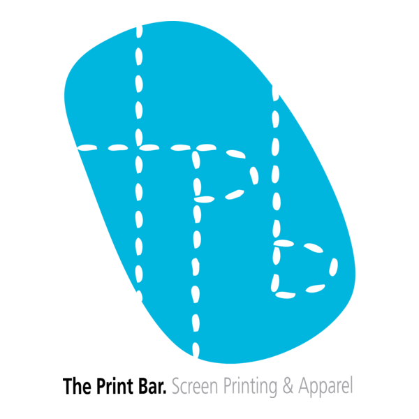 The Print Bar - T Shirt Printing Logo PNG Vector