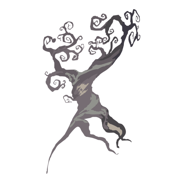Tim Burton's Tree Logo PNG Vector