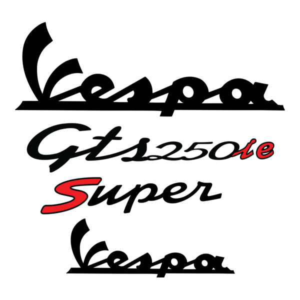 Vespa GTS 250 IE Logo PNG Vector