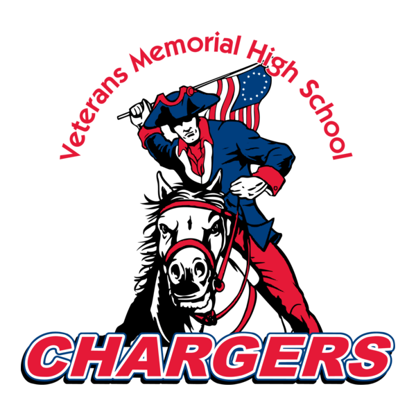Veterans Memorial High School Chargers Logo PNG Vector