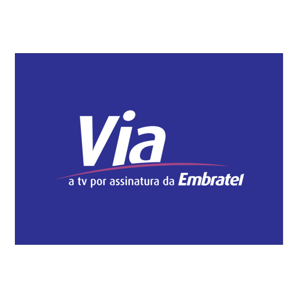 VIA EMBRATEL TV POR ASSINATURA Logo PNG Vector
