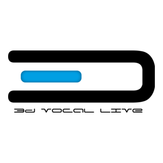 3D Vocal Live Logo PNG Vector