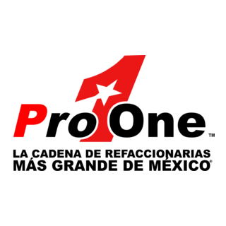 Pro One Autopartes Logo PNG Vector