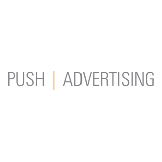 PUSH ADVERTISING Logo PNG Vector