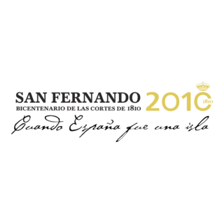SAN FERNANDO 2010 Bicentenario de las Cortes 1810 Logo PNG Vector