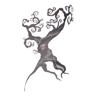 Tim Burton's Tree Logo PNG Vector