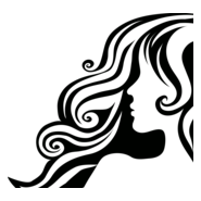 Female Hair Logo PNG Vector