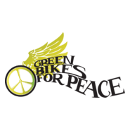 Green Bikes for Peace Logo PNG Vector