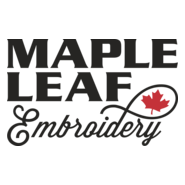 Maple Leaf Embroidery Logo PNG Vector