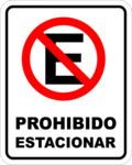 Prohibido Estacionar Logo PNG Vector