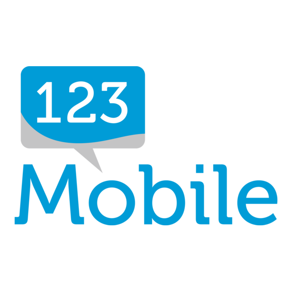 123 Mobile Logo PNG Vector