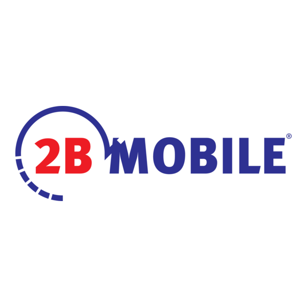 2B Mobile Logo PNG Vector