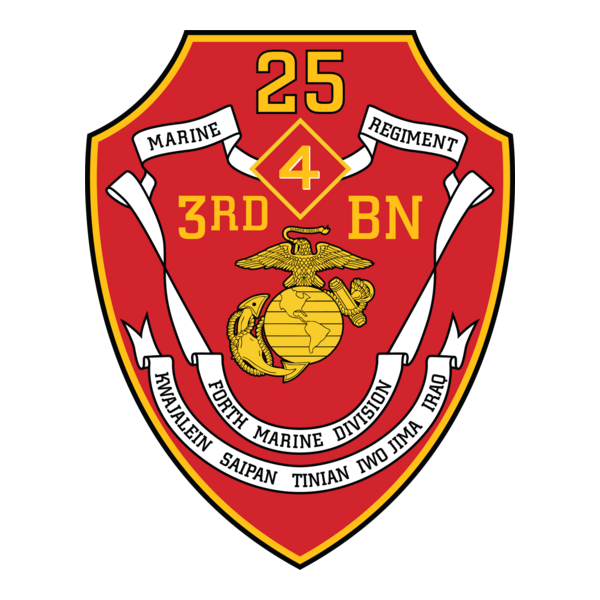 3rd Battalion 25th Marine Regiment USMCR Logo PNG Vector