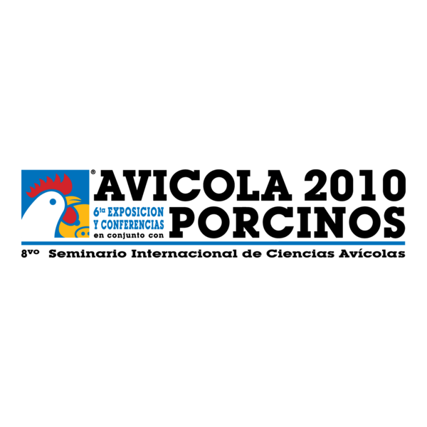 Avícola 2010 en conjunto con Porcinos Logo PNG Vector