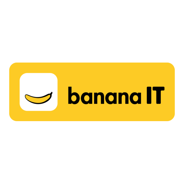 Banana IT Logo PNG Vector