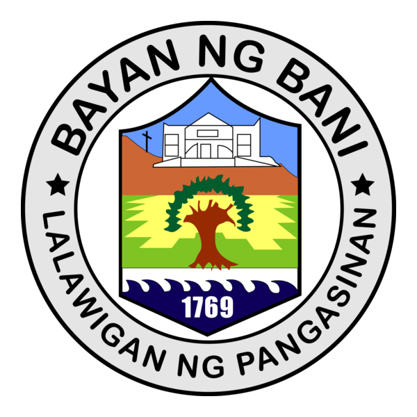 Bayan Ng Bani town seal Logo PNG Vector