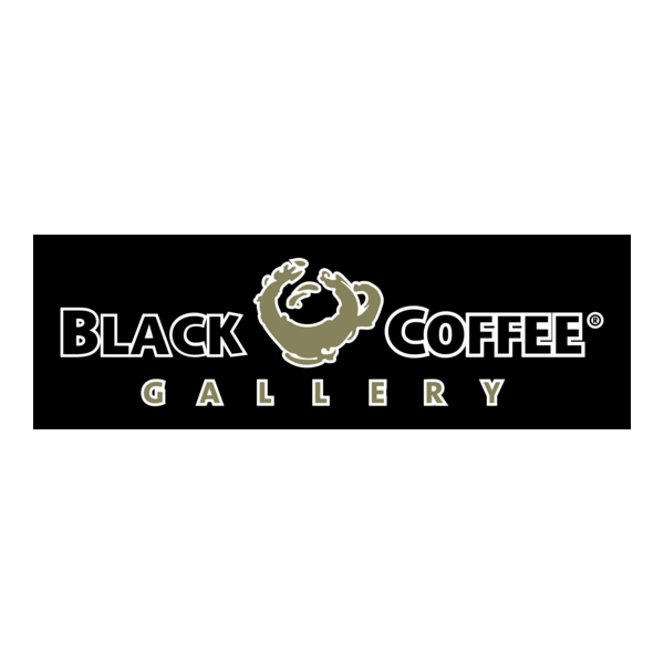 Black Coffee Gallery Logo PNG Vector