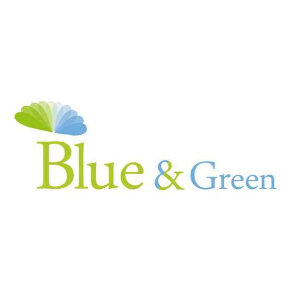 Blue and Green Logo PNG Vector
