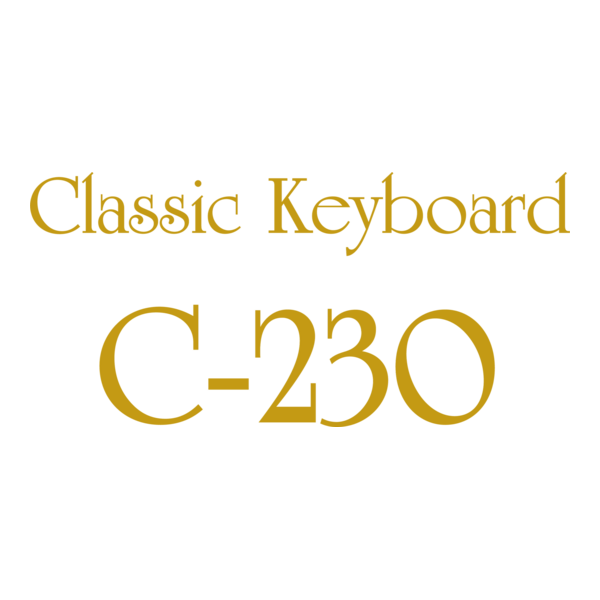 C-230 Classic Keyboard Logo PNG Vector