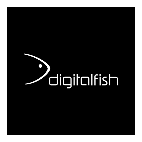 Digital Fish Logo PNG Vector