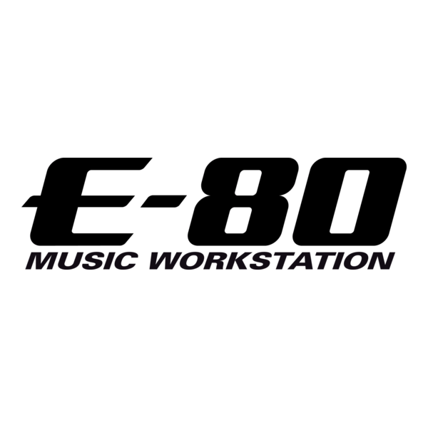 E-80 Music Workstation Logo PNG Vector