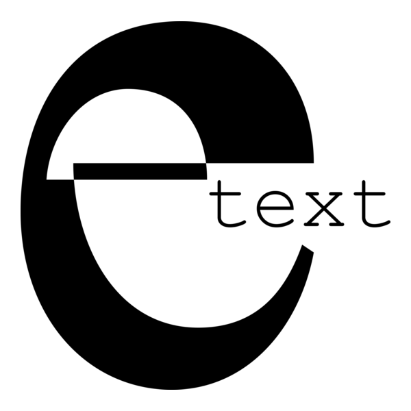 E-Text Logo PNG Vector