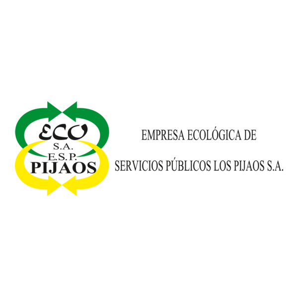 EcoPijaos Empresa de Aseo Logo PNG Vector