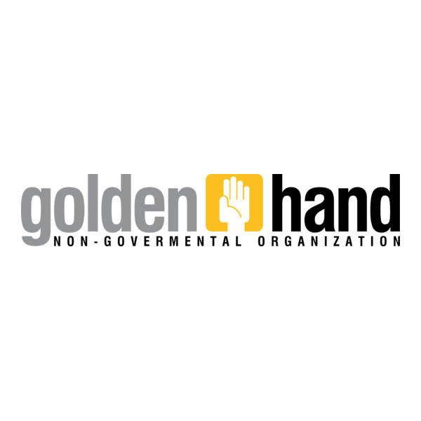 Golden Hand Logo PNG Vector
