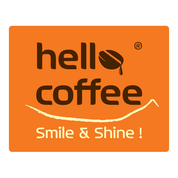 Hello Coffee Logo PNG Vector