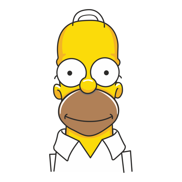 Homero Simpsons front Logo PNG Vector