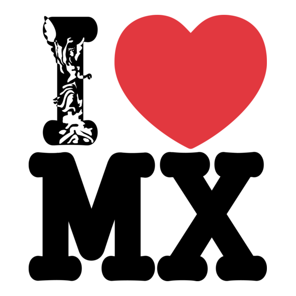 I Love Mexico Logo PNG Vector
