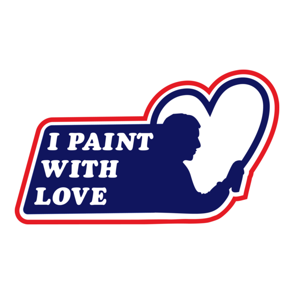 I paint with Love Logo PNG Vector