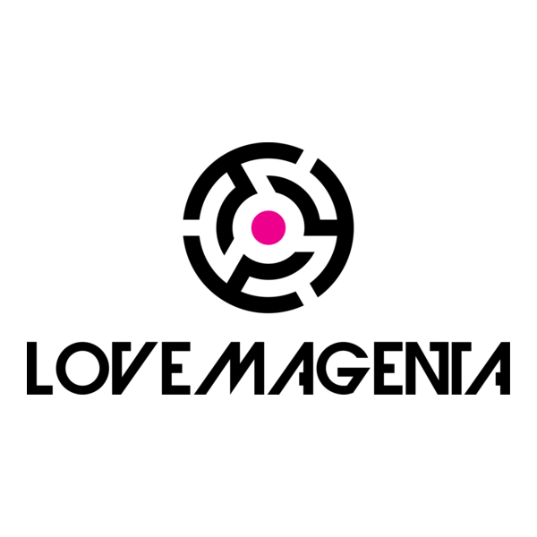 Love Magenta Logo PNG Vector