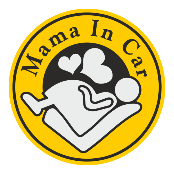 Mama in Car Logo PNG Vector