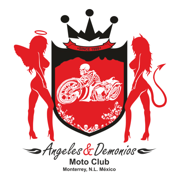 Moto Club Angeles & Demonios Logo PNG Vector