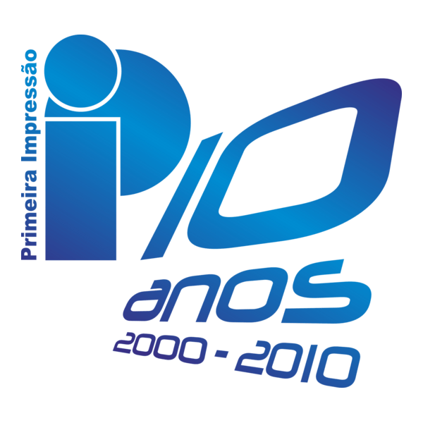 Primeira Impressão - Comunicação Visual 10 Anos Logo PNG Vector