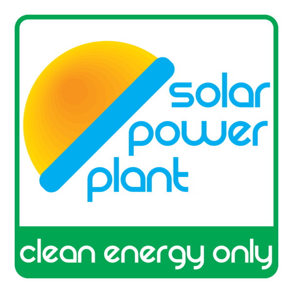 Solar Power Plant Logo PNG Vector
