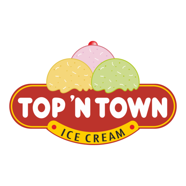 Top 'N' Town Ice Cream Logo PNG Vector