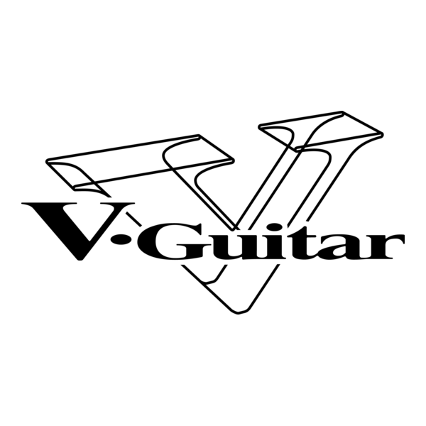 V-Guitar Logo PNG Vector