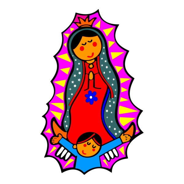 Virgen De Guadalupe Logo PNG Vector