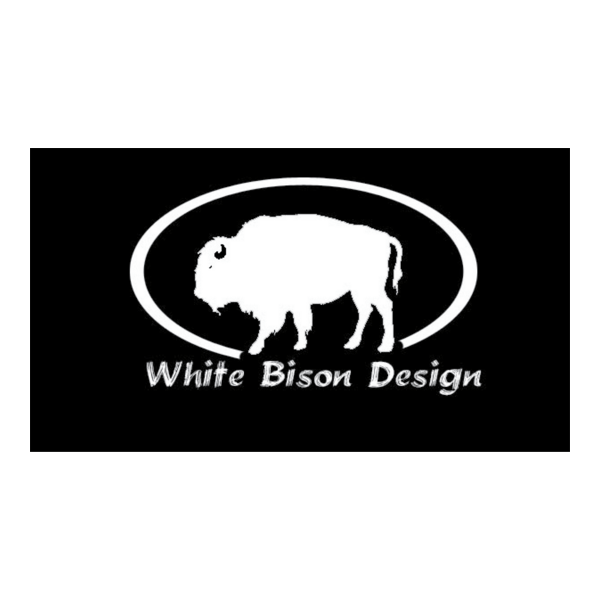 White Bison Design Logo PNG Vector