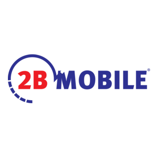 2B Mobile Logo PNG Vector
