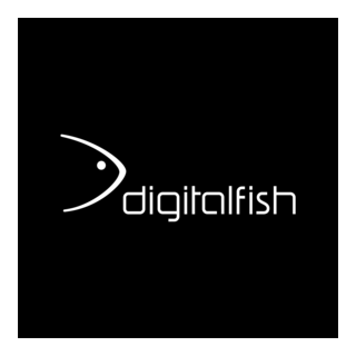 Digital Fish Logo PNG Vector