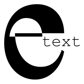 E-Text Logo PNG Vector