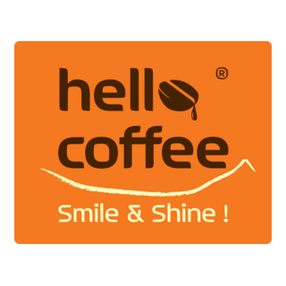 Hello Coffee Logo PNG Vector
