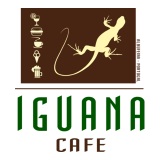 Iguana Cafe Algarve Logo PNG Vector